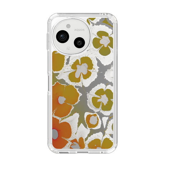 Slim Protection Case［ y2k(Year2000) - Flower - Yellow Gray ］