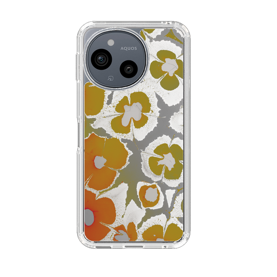 Slim Protection Case［ y2k(Year2000) - Flower - Yellow Gray ］