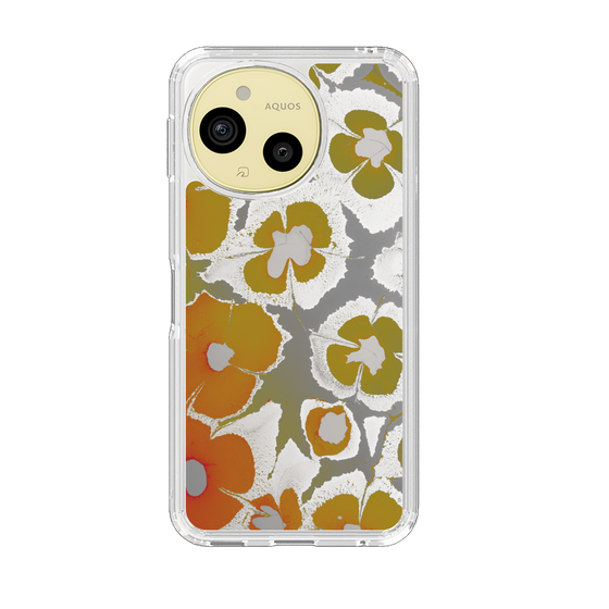 Slim Protection Case［ y2k(Year2000) - Flower - Yellow Gray ］