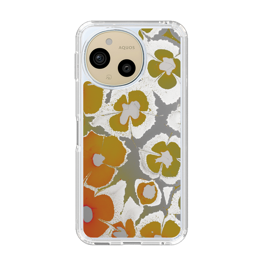 Slim Protection Case［ y2k(Year2000) - Flower - Yellow Gray ］