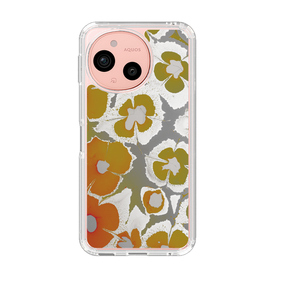 Slim Protection Case［ y2k(Year2000) - Flower - Yellow Gray ］