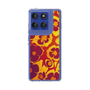 Slim Protection Case［ y2k(Year2000) - Flower - Orange purple ］