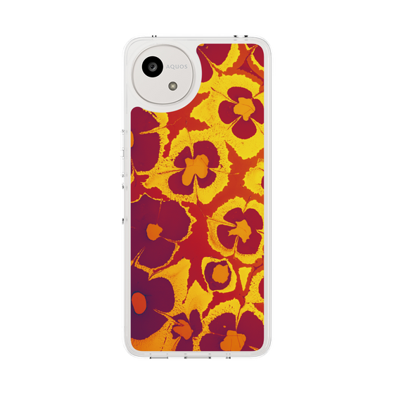 Slim Protection Case［ y2k(Year2000) - Flower - Orange purple ］