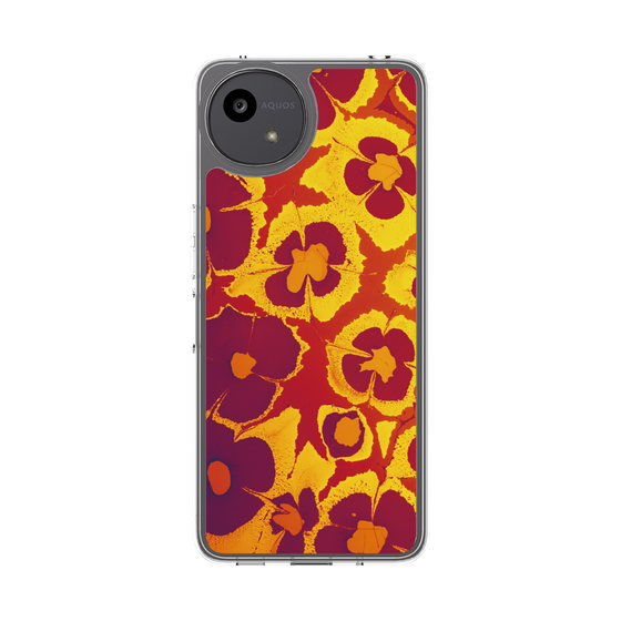 Slim Protection Case［ y2k(Year2000) - Flower - Orange purple ］