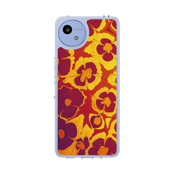 Slim Protection Case［ y2k(Year2000) - Flower - Orange purple ］