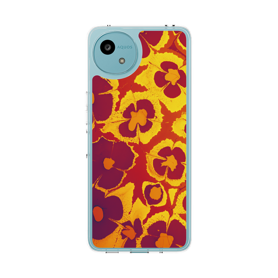 Slim Protection Case［ y2k(Year2000) - Flower - Orange purple ］