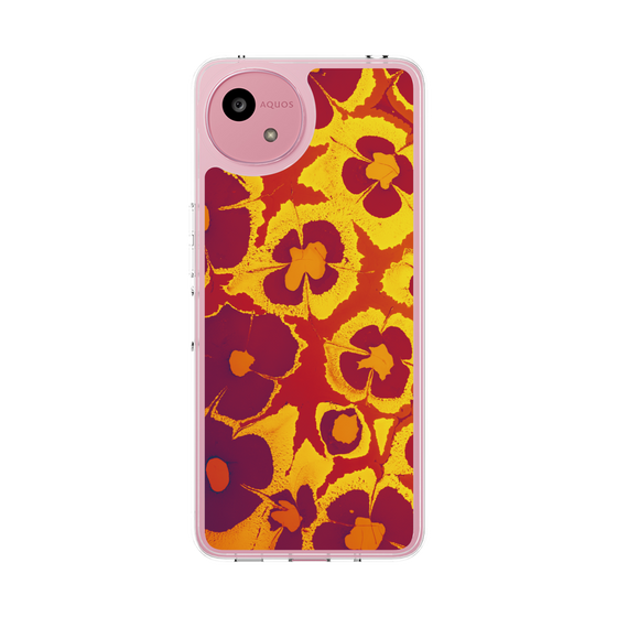 Slim Protection Case［ y2k(Year2000) - Flower - Orange purple ］