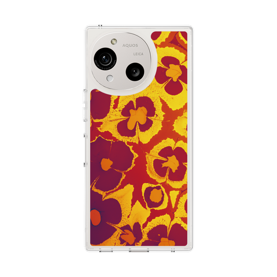 Slim Protection Case［ y2k(Year2000) - Flower - Orange purple ］