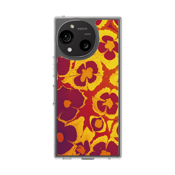 Slim Protection Case［ y2k(Year2000) - Flower - Orange purple ］
