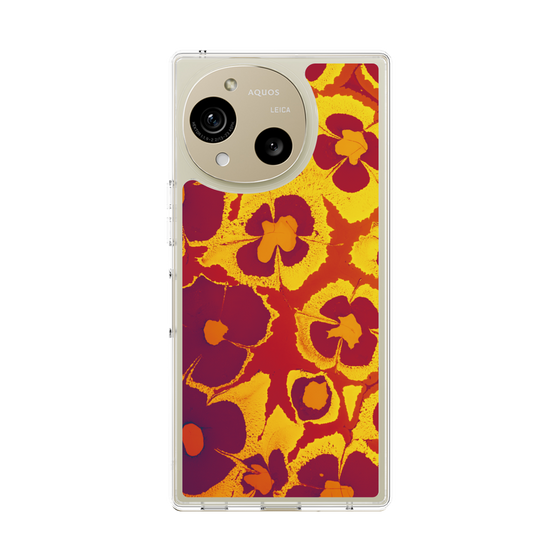 Slim Protection Case［ y2k(Year2000) - Flower - Orange purple ］
