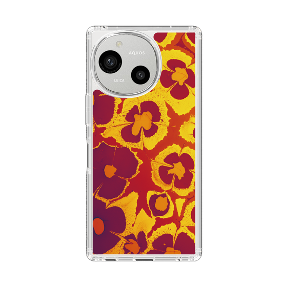 Slim Protection Case［ y2k(Year2000) - Flower - Orange purple ］