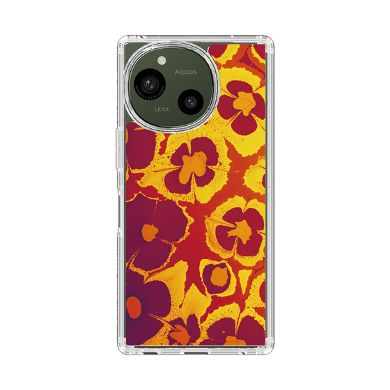 Slim Protection Case［ y2k(Year2000) - Flower - Orange purple ］
