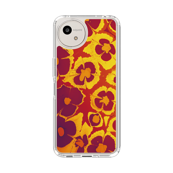 Slim Protection Case［ y2k(Year2000) - Flower - Orange purple ］