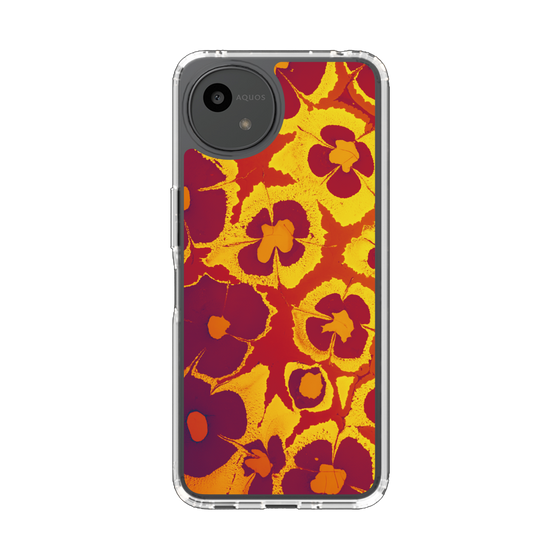 Slim Protection Case［ y2k(Year2000) - Flower - Orange purple ］