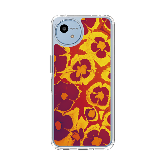 Slim Protection Case［ y2k(Year2000) - Flower - Orange purple ］