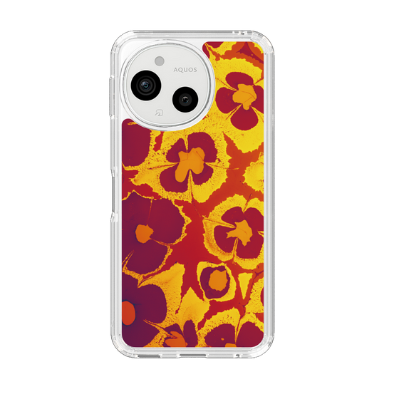 Slim Protection Case［ y2k(Year2000) - Flower - Orange purple ］