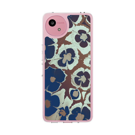 Slim Protection Case［ y2k(Year2000) - Flower - Brown Navy ］