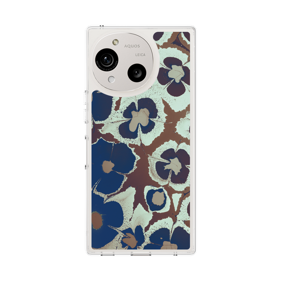Slim Protection Case［ y2k(Year2000) - Flower - Brown Navy ］