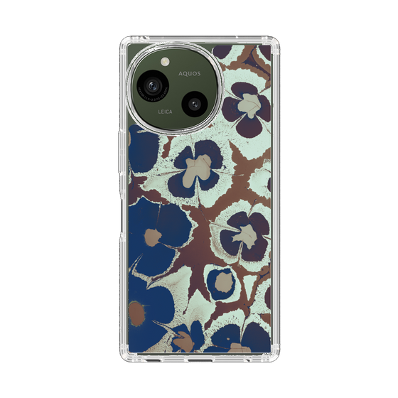 Slim Protection Case［ y2k(Year2000) - Flower - Brown Navy ］
