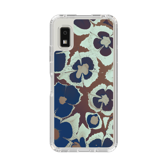Slim Protection Case［ y2k(Year2000) - Flower - Brown Navy ］