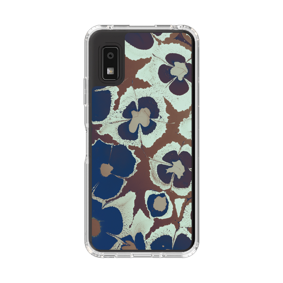 Slim Protection Case［ y2k(Year2000) - Flower - Brown Navy ］