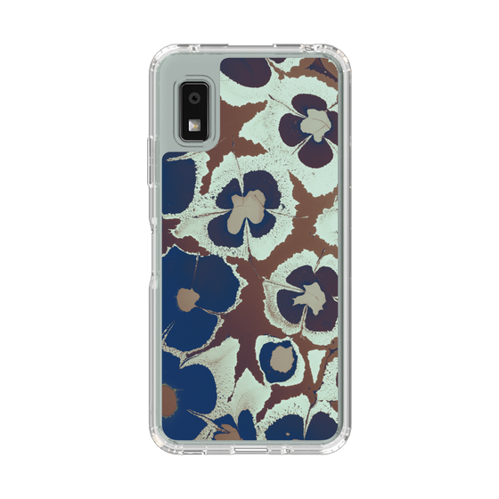 Slim Protection Case［ y2k(Year2000) - Flower - Brown Navy ］