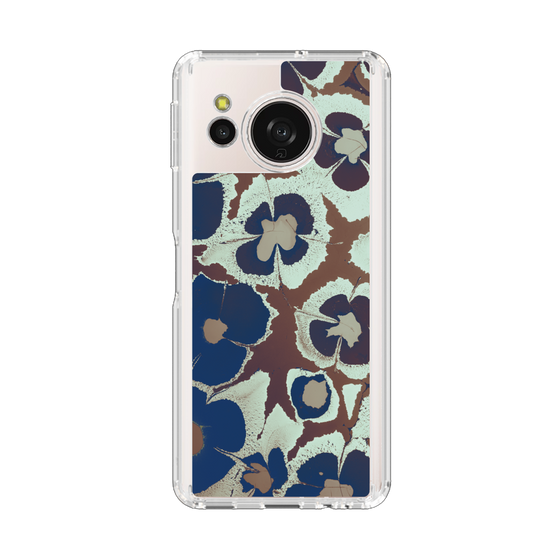 Slim Protection Case［ y2k(Year2000) - Flower - Brown Navy ］