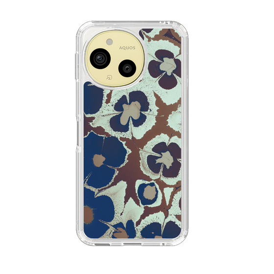 Slim Protection Case［ y2k(Year2000) - Flower - Brown Navy ］
