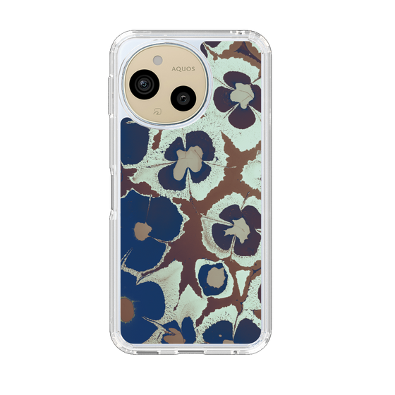Slim Protection Case［ y2k(Year2000) - Flower - Brown Navy ］