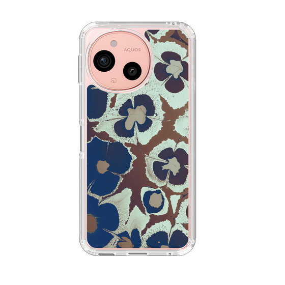 Slim Protection Case［ y2k(Year2000) - Flower - Brown Navy ］