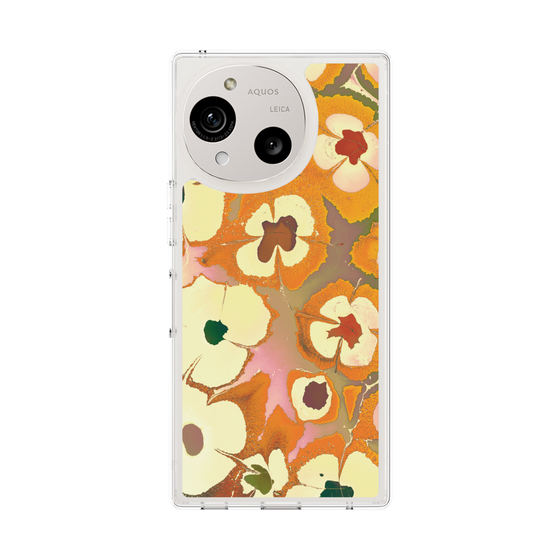 Slim Protection Case［ y2k(Year2000) - Flower - Orange Pink ］