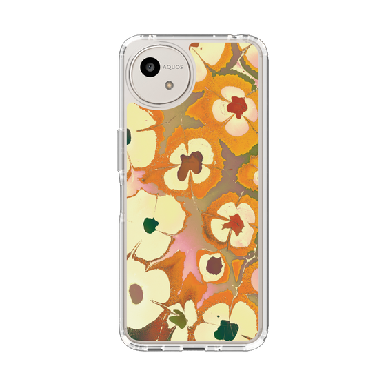 Slim Protection Case［ y2k(Year2000) - Flower - Orange Pink ］