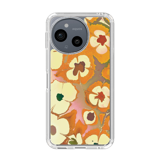 Slim Protection Case［ y2k(Year2000) - Flower - Orange Pink ］