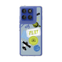 Slim Protection Case［ Playful sticker - Dusty Blue ］