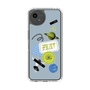 Slim Protection Case［ Playful sticker - Dusty Blue ］