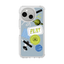 Slim Protection Case［ Playful sticker - Dusty Blue ］