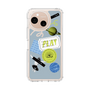 Slim Protection Case［ Playful sticker - Dusty Blue ］