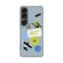 Slim Protection Case［ Playful sticker - Dusty Blue ］