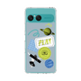 Slim Protection Case［ Playful sticker - Dusty Blue ］