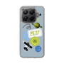 Slim Protection Case［ Playful sticker - Dusty Blue ］