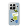 Slim Protection Case［ Playful sticker - Dusty Blue ］