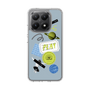 Slim Protection Case［ Playful sticker - Dusty Blue ］