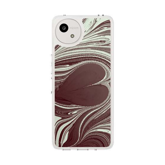 Slim Protection Case［ y2k(Year2000) - Heart - Chocolate Mint ］