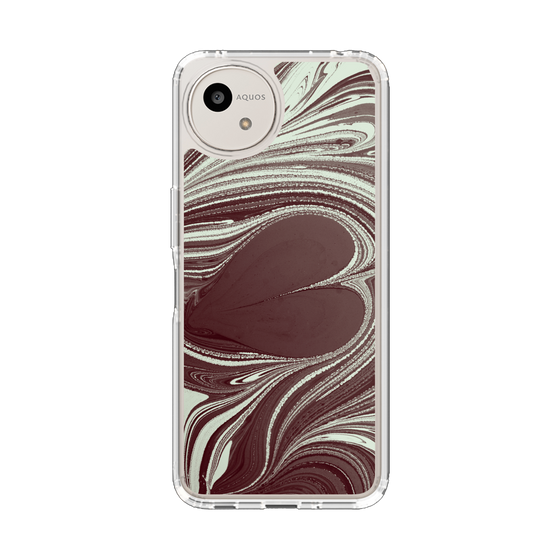 Slim Protection Case［ y2k(Year2000) - Heart - Chocolate Mint ］