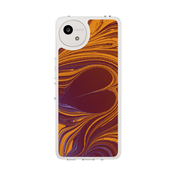 Slim Protection Case［ y2k(Year2000) - Heart - High contrast Orange ］