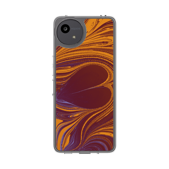 Slim Protection Case［ y2k(Year2000) - Heart - High contrast Orange ］