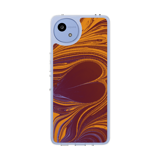 Slim Protection Case［ y2k(Year2000) - Heart - High contrast Orange ］