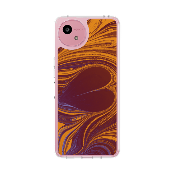 Slim Protection Case［ y2k(Year2000) - Heart - High contrast Orange ］