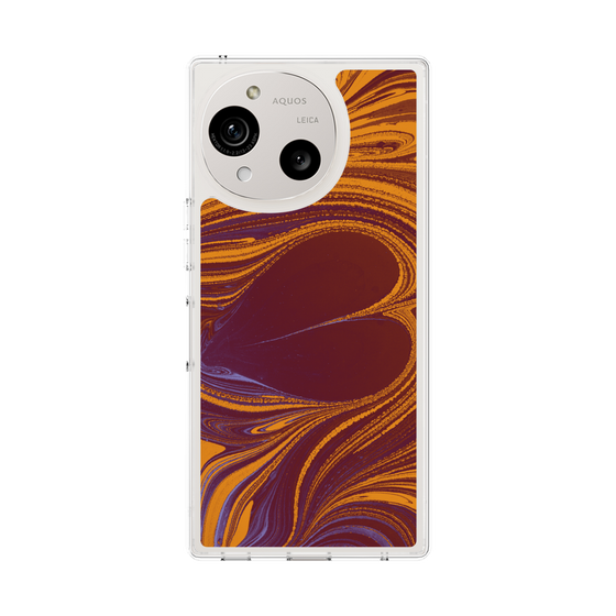 Slim Protection Case［ y2k(Year2000) - Heart - High contrast Orange ］