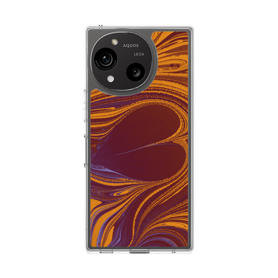 Slim Protection Case［ y2k(Year2000) - Heart - High contrast Orange ］